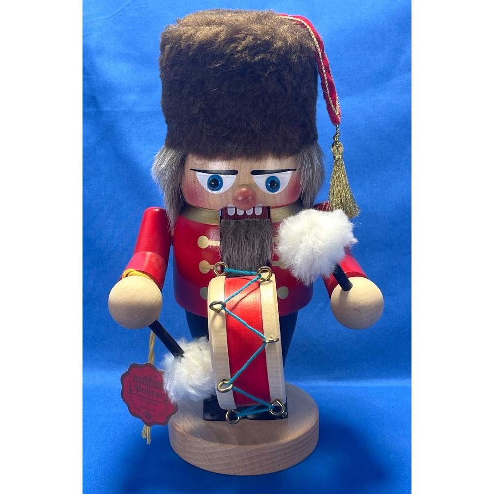Steinbach Nutcracker Chubby Drummer  Wooden with Tag 12" Christmas EUC